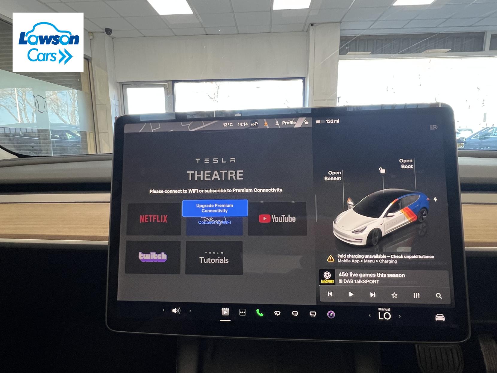 Tesla Model 3 Standard Range Plus Saloon 4dr Electric Auto RWD (241 bhp)