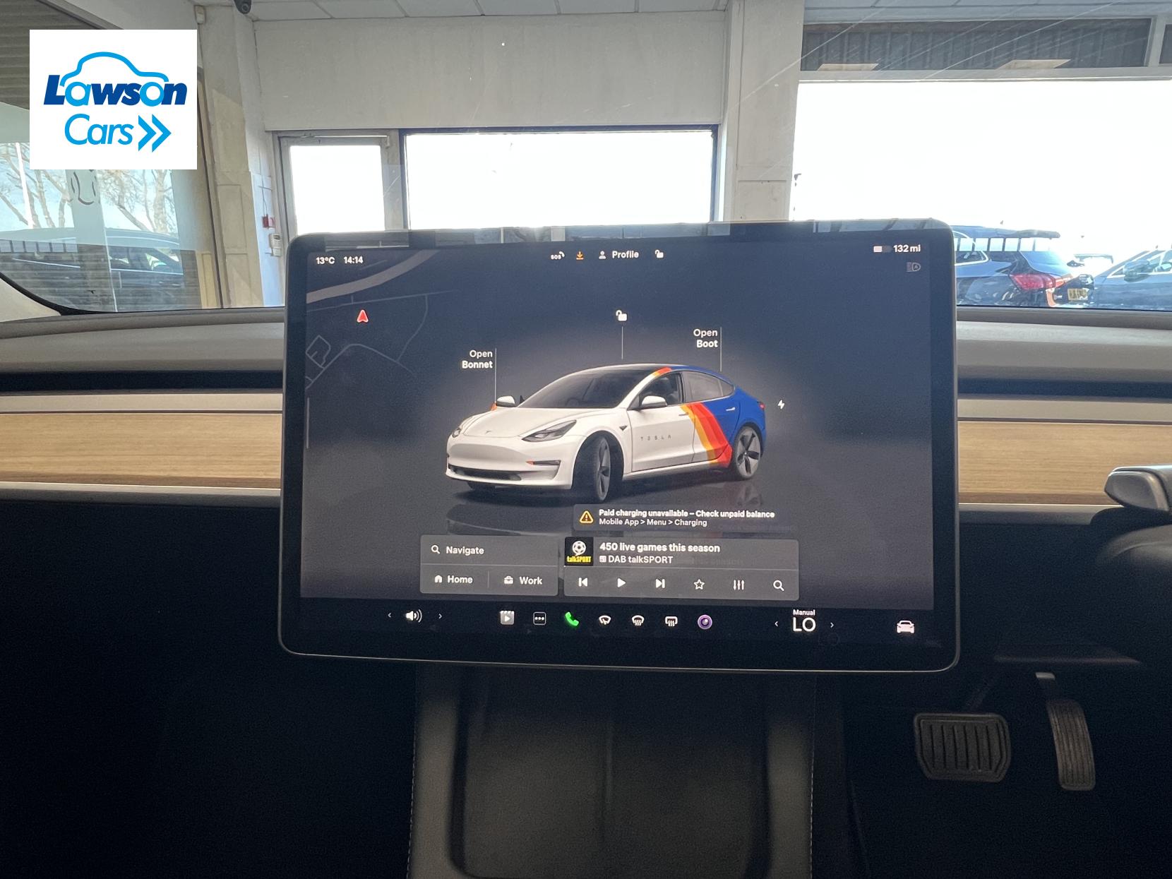 Tesla Model 3 Standard Range Plus Saloon 4dr Electric Auto RWD (241 bhp)